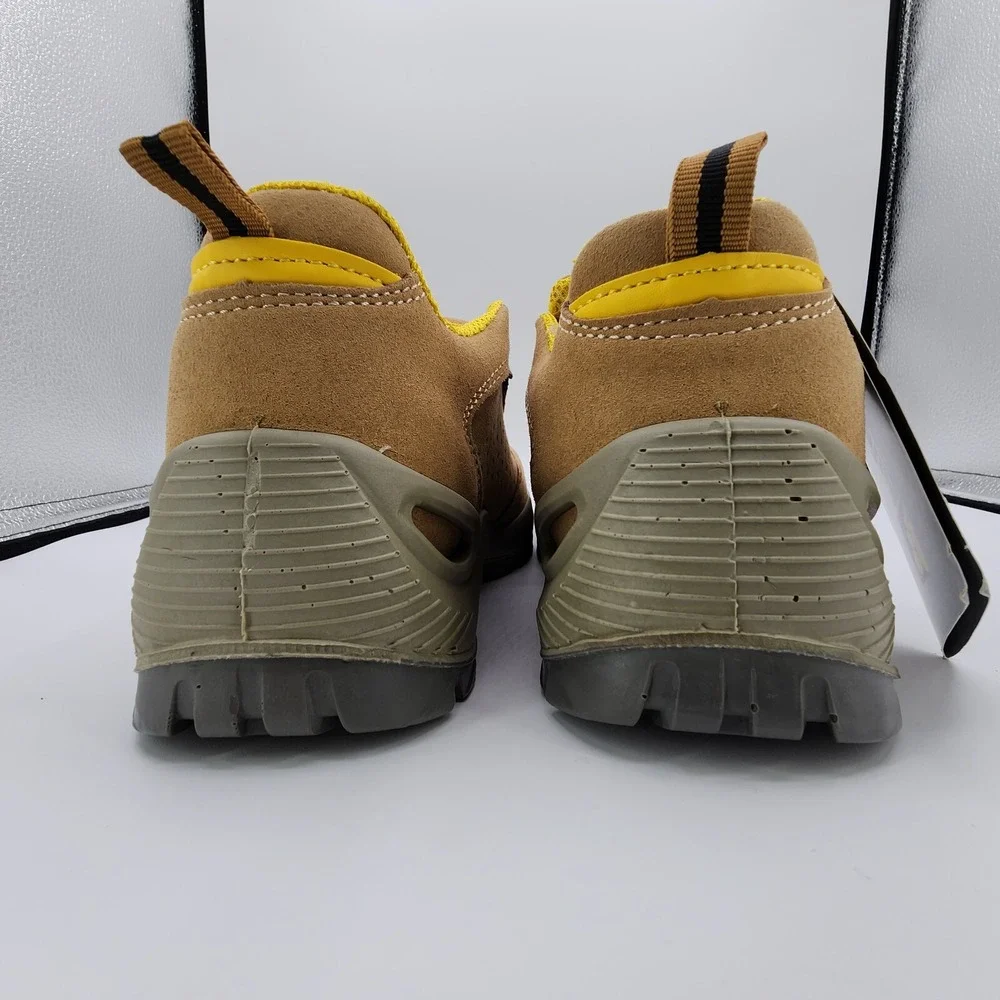 Safetoe Mens Safety Shoes Mens 6 / Womens 8 Steel Toe Work Cow Leather Suede NEW